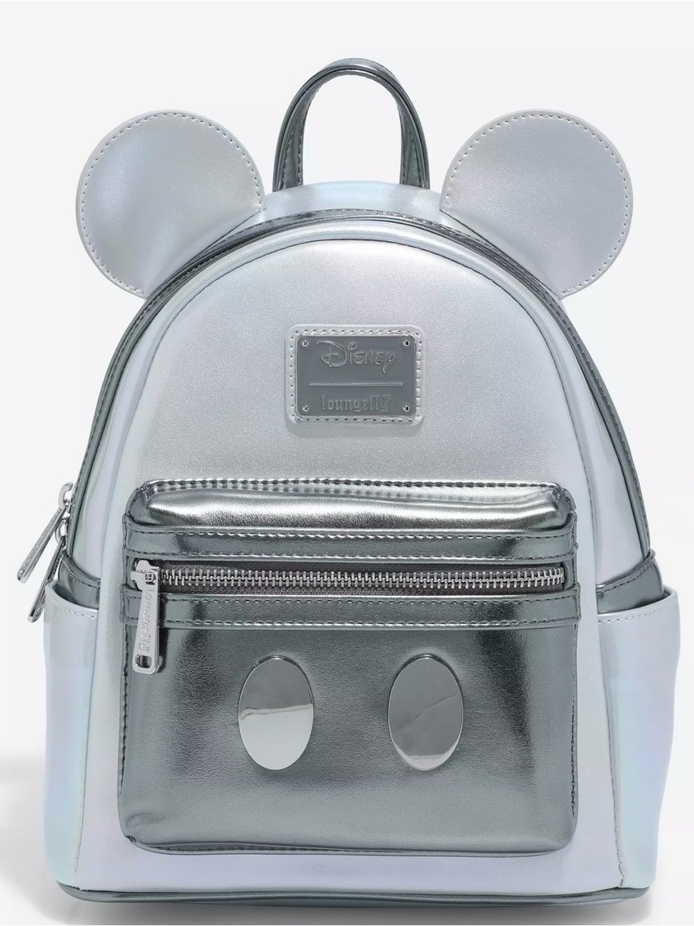 Loungefly Disney100 Mickey Mouse Platinum Mini Backpack